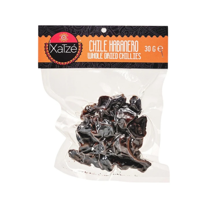 Ardei iute Habanero uscat Xatze, 30g, iuteala intensa, aroma distincta