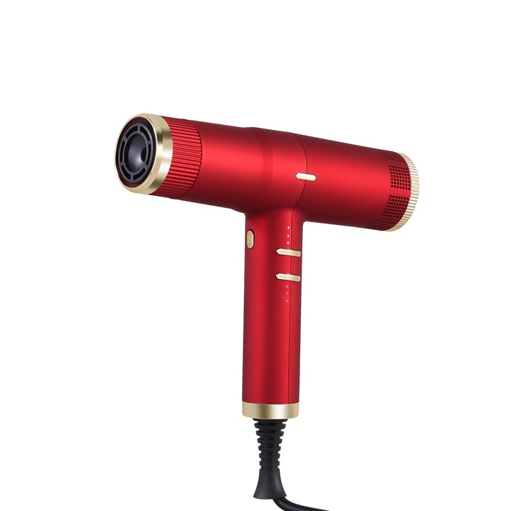 Професионален сешоар ENZO EN-1801, BLDC мотор 130 000 об/мин, 1845W, Йонен, Висока мощност, Йонна технология, Интензивен въздушен поток, Ултра тих, Въртящ се кабел на 360°, 220-240V, Премиум дизайн