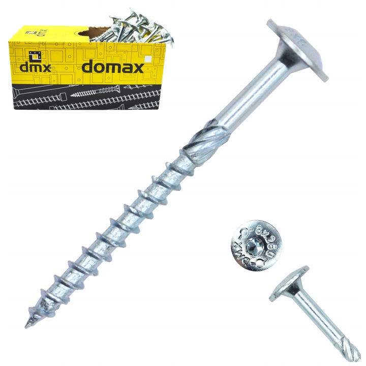 Suruburi ciesielskie 6x70mm, 100 buc, cap talerzik, argintiu