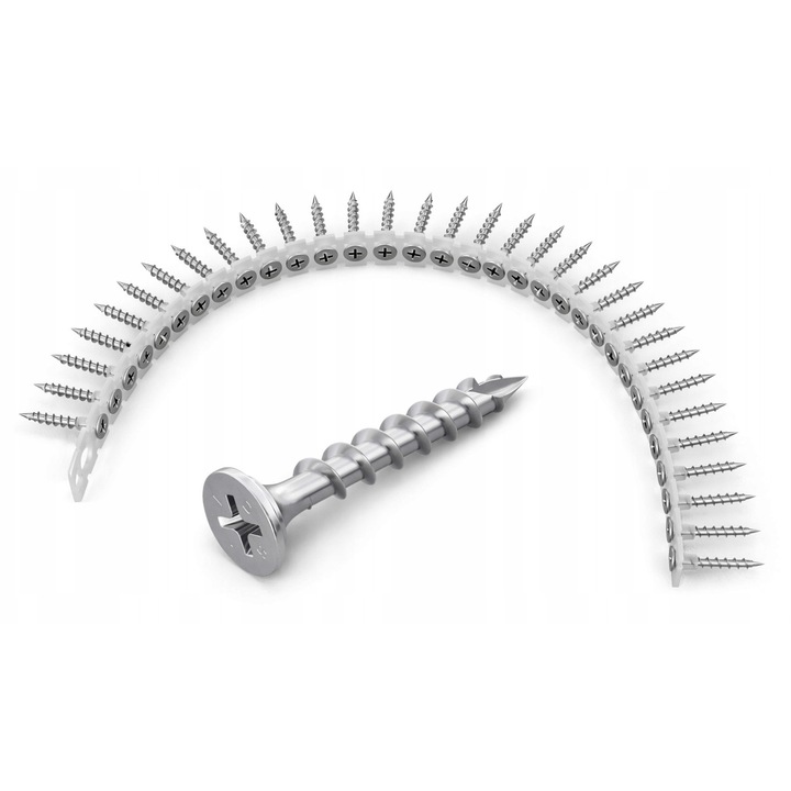 Suruburi pentru placi G-K FST-T35 3,5x35mm, set 1000 bucati, acoperire anticoroziva, utilizare in medii cu umiditate ridicata