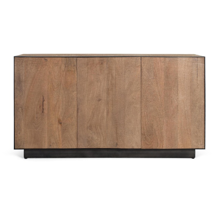 Bufet 3 usi, GINER Y COLOMER, lemn de mango, 150 cm