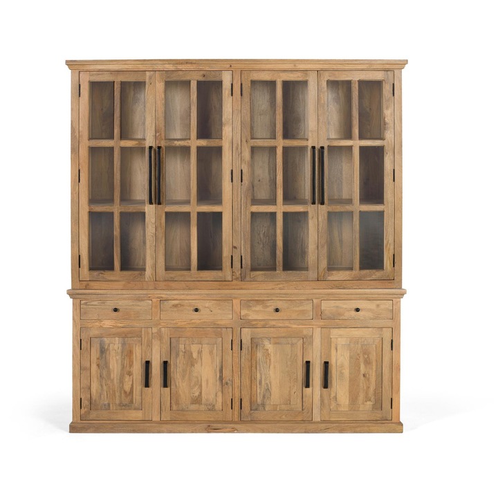 Bufet handmade, GINER Y COLOMER, lemn masiv de mango, 226x45x85cm