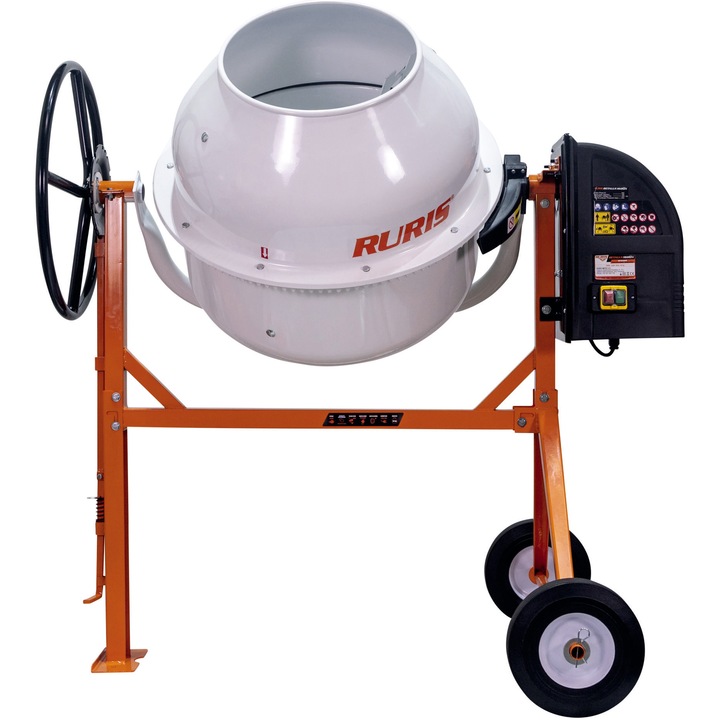 Betoniera Ruris Betalux 1600X, putere 950 W, cuva 160 L, coroana fonta