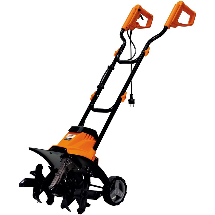 Motosapa electrica Ruris 120RE, putere 1200 W, latime lucru 400 mm, adancime lucru 220 mm, diametru cutite 205 mm, 6 X 4 cutite