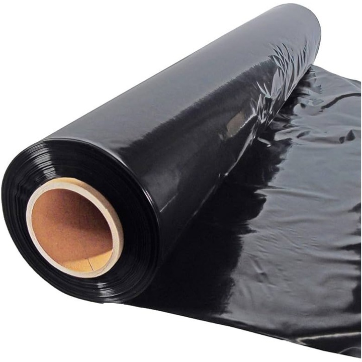 Folie mulcire neperforata RURIS 15060, latime 1.2 m, lungime 50 m, LDPE, densitate 15 microni