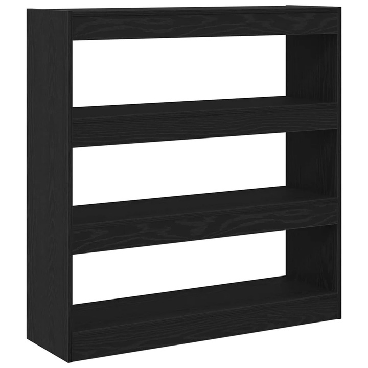Dulap pentru carti vidaXL, Stejar Negru 100 x 30 x 103 cm Lemn compozit