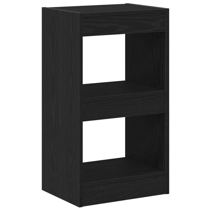 Dulap pentru carti vidaXL, Stejar Negru 40 x 30 x 71 vidaXL, 5 cm Lemn compozit