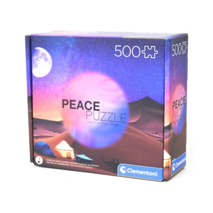 Puzzle 500 CLE Csillagos éjszaka álom, többszínű, relaxáló zenével