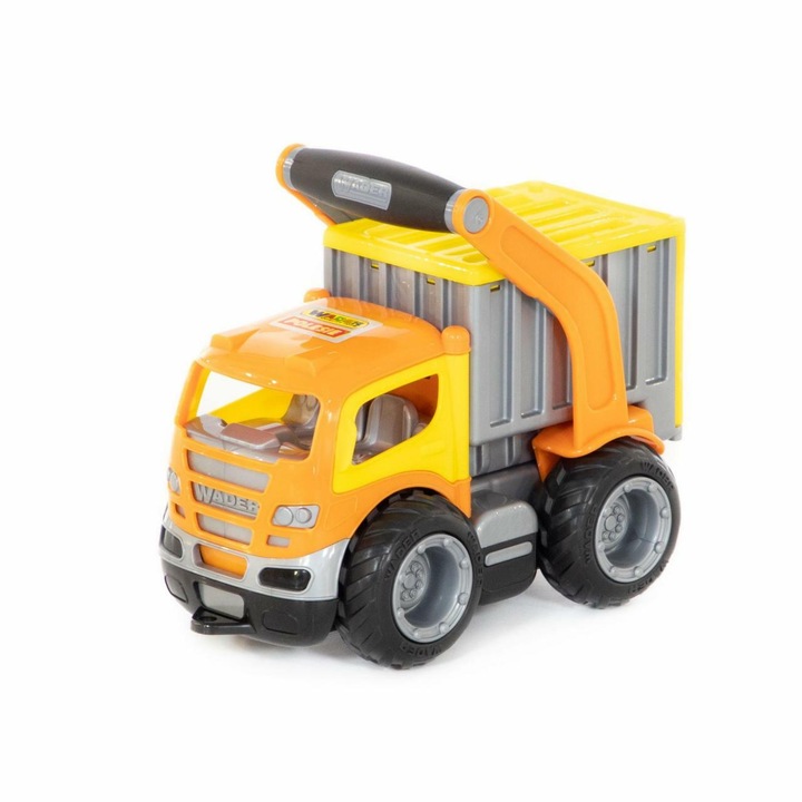 Камион за боклук с контейнер, Wader, GRIPTRUCK, 4 колела, 26x14x20,7см