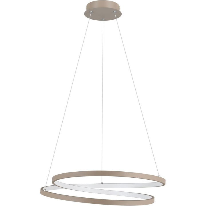 Lampa suspendata, EGLO Ruotale, LED, Ø 55 cm, Culoare Nisip