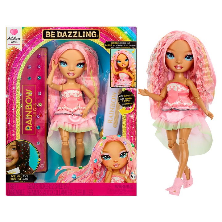 Papusa Adeline Rose Rainbow High seria Be Dazzling