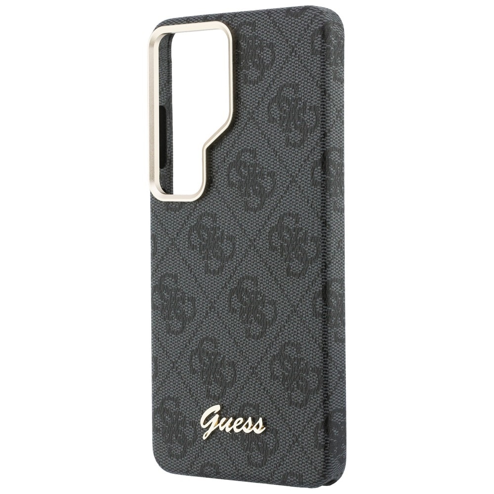 Husa Guess 4G Script cu MagSafe compatibila cu Samsung Galaxy S26 Ultra, Negru