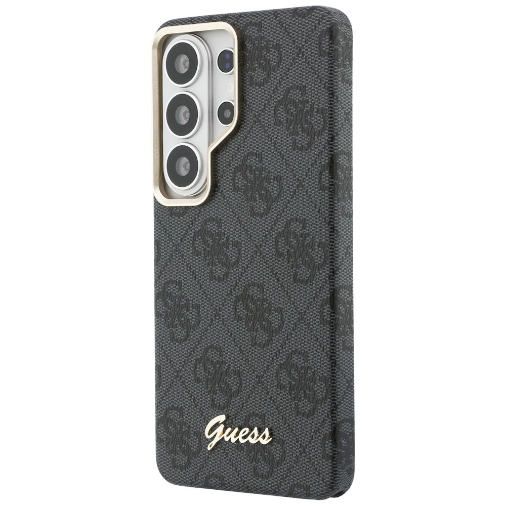 Husa Guess 4G Script cu MagSafe compatibila cu Samsung Galaxy S26 Ultra, Negru