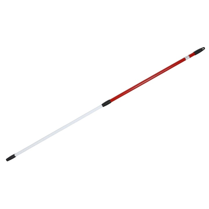 Teleszkópos nyél háztartási célra 0778, fém + műanyag, piros + fehér, 86 - 150 cm