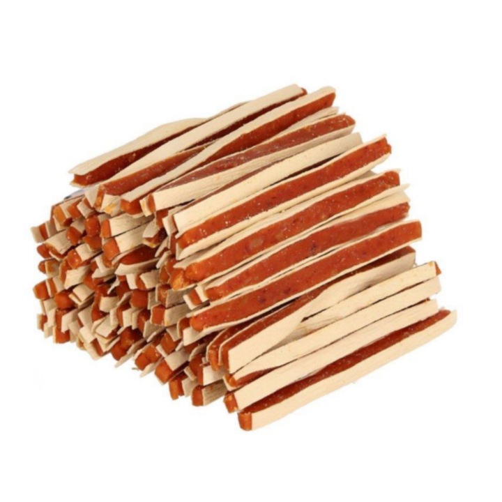 Recompense pentru caini, pisici, bucati de sandwich din carne de pui si cod, 500 grame