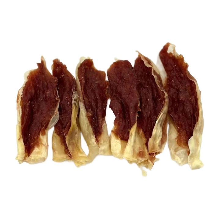 Recompense pentru caini, pisici, urechi de iepure, din carne de rata, 500 grame