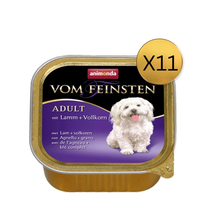 Vom Feinsten nedves kutyaeledel, bárány, gabonafélék, 11 db x 150g