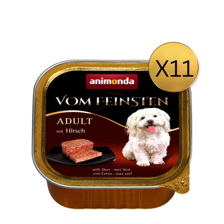 Vom Feinsten Senior nedves kutyaeledel, őz, 11 db x 150g