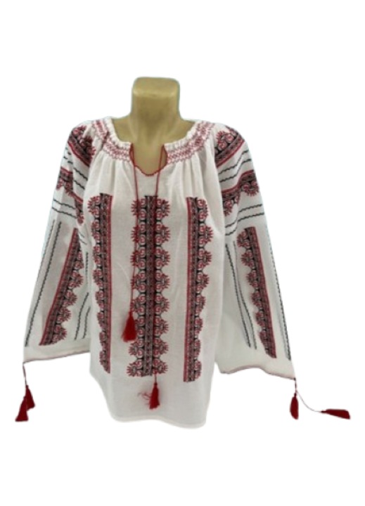 Ie Dama Model Traditional Cu Decolteu Ajustabil si Maneca Lunga. Marime Unica Cu Potrivire L / 2XL Matreial Usor De Calcat