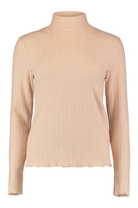 Hailys, Bluza cu guler mediu, Roz somon/Piersica