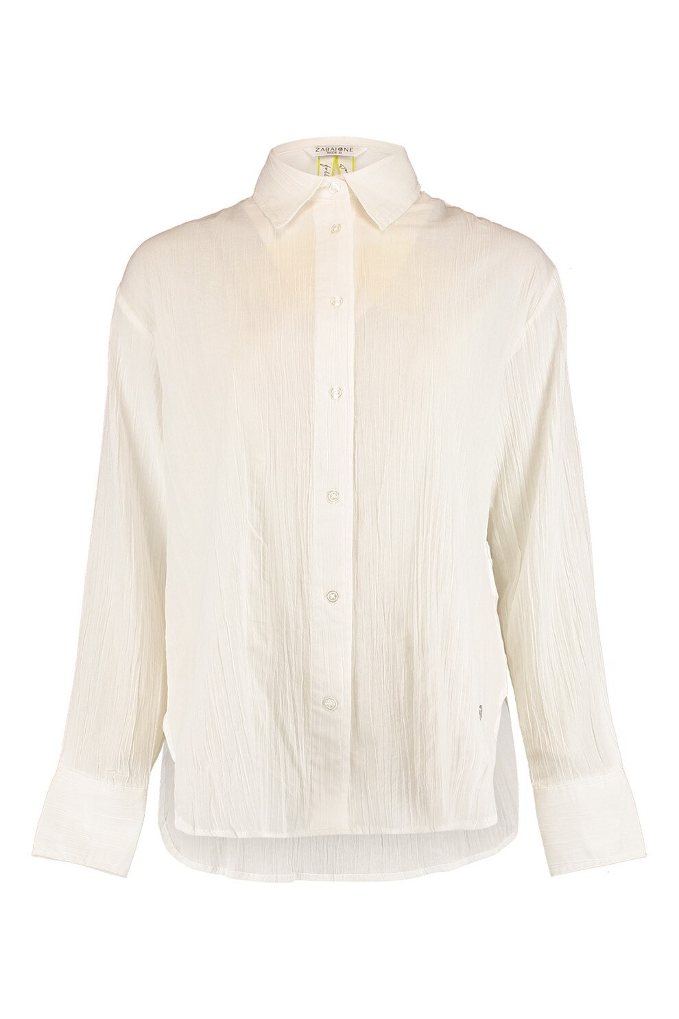 Zabaione, Camasa din bumbac cu guler clasic, Crem, L
