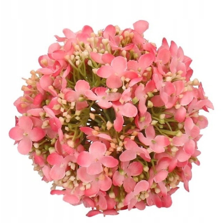 Luka művirág gömb, 15cm, rózsaszín, műnövény szett