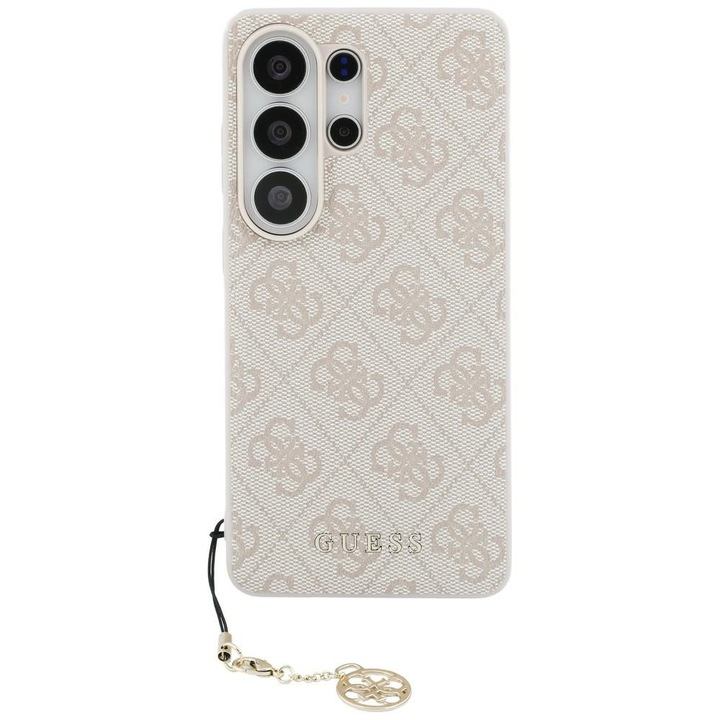 Калъф Guess 4G Classic Logo Charm с MagSafe, съвместим със Samsung Galaxy S26 Ultra, розов