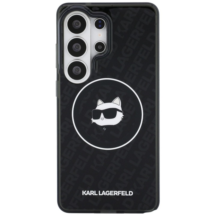Калъф Karl Lagerfeld IML Repeated Choupette съвместим със Samsung Galaxy S26 Ultra, черен