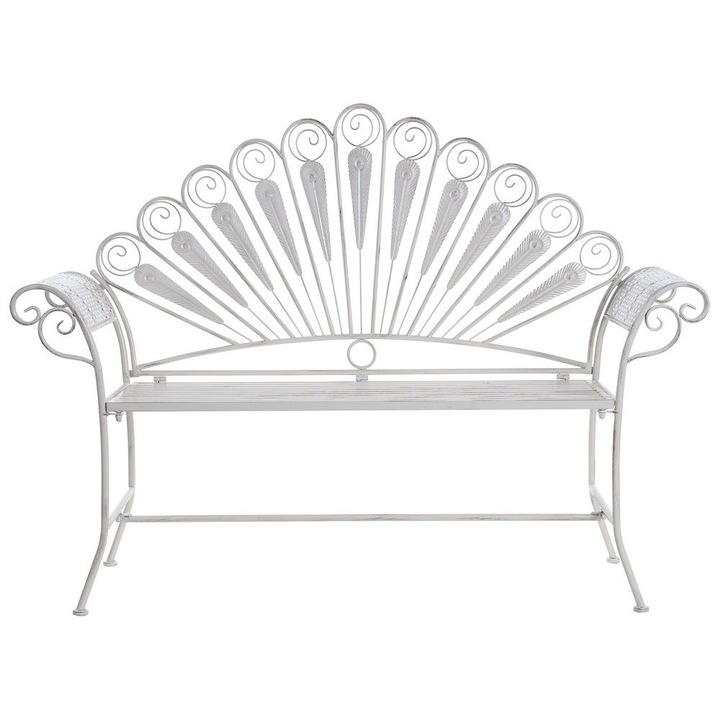 Kerti pad Pavia 146 cm Fém Törtfehér