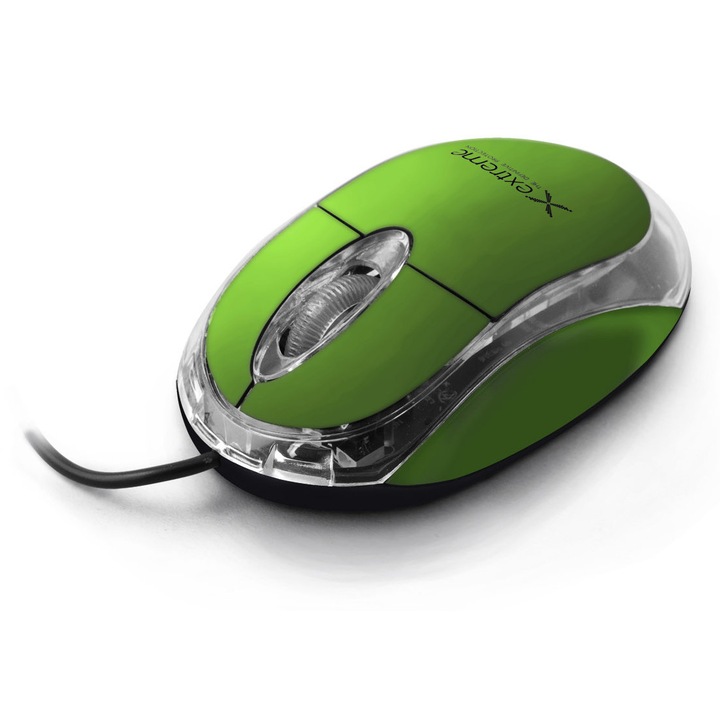 Mouse cablat Luka, model EXTREME, optic, 3 butoane, LED rosu, 98x58x37mm, 1.2m
