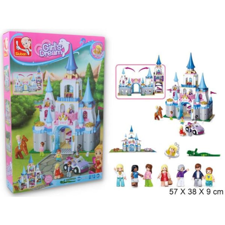 Gazelo Klocki Sluban építőkészlet 815 darabos, többszínű