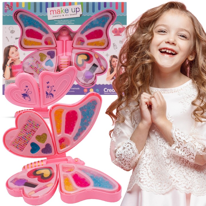 Set creativ pentru copii, bratari si bijuterii, 4 accesorii, multicolor, 3+ ani