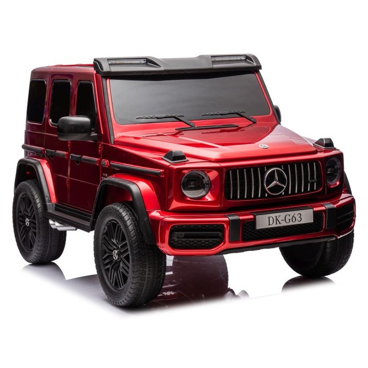 Masinuta electrica Mercedes G63 XXL 24V 4x4 rosie, 148x84x50cm