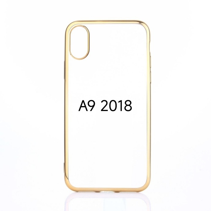 Husa de Silicon Hybrid pentru Samsung A9 2018 Auriu