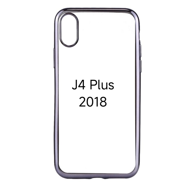 Husa de Silicon Hybrid pentru Samsung J4 Plus 2018 Gri