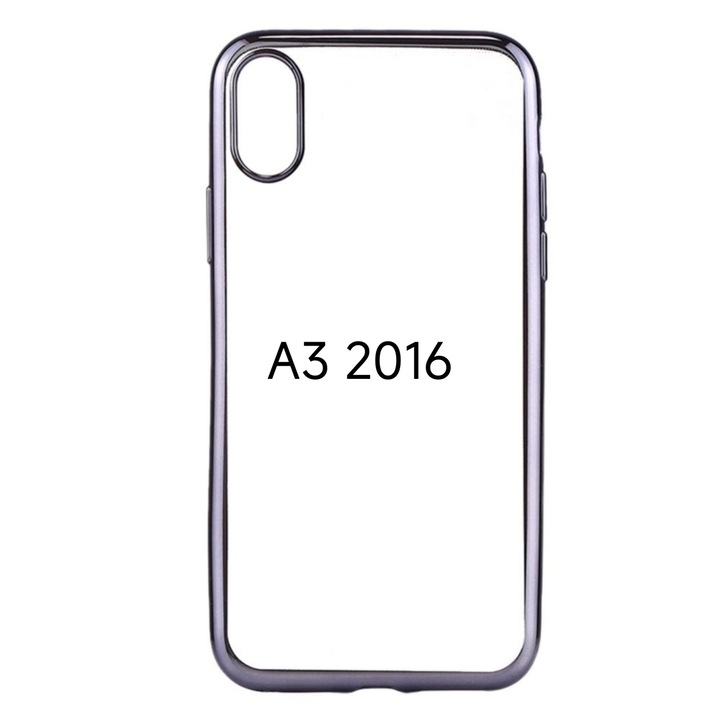Husa de Silicon Hybrid pentru Samsung A3 2016 Gri