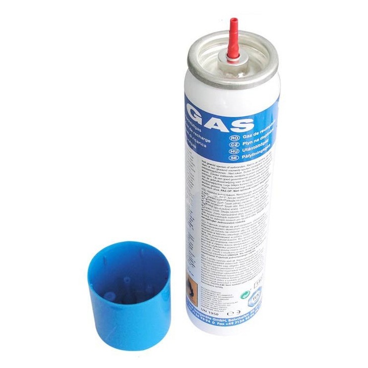 Butelie gaz CFH 100ml, 6 capete incluse, propan/butan