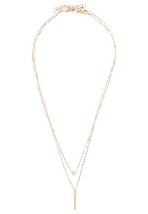 Colier dama Joella, multistrat, aurie, one size