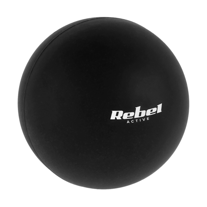 Топка за масаж, RBA-3057, 6.25см, черна, силикон