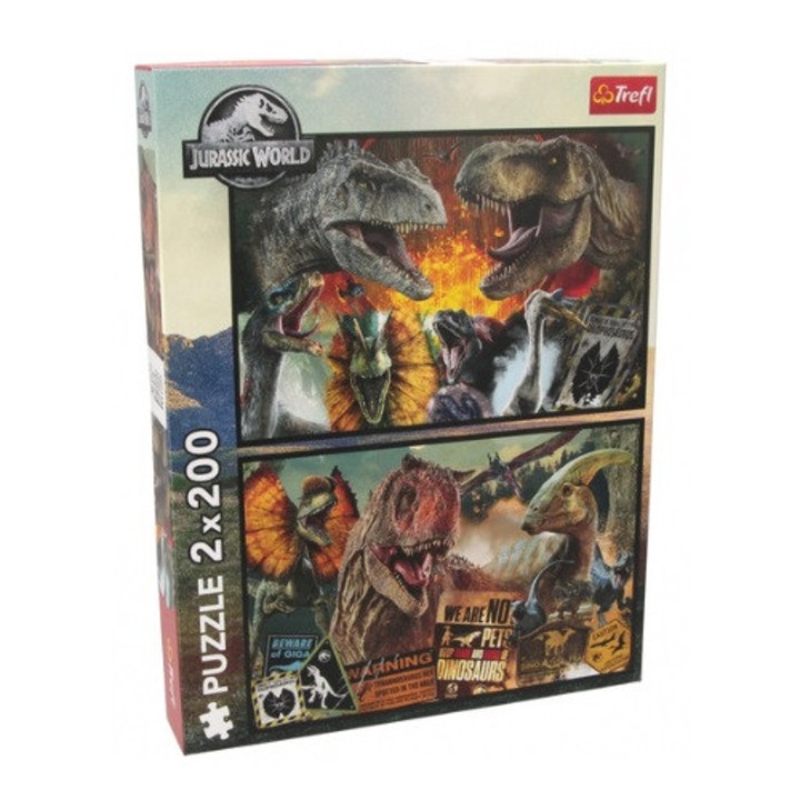 Puzzle 2x200 Ősvilág, készlet