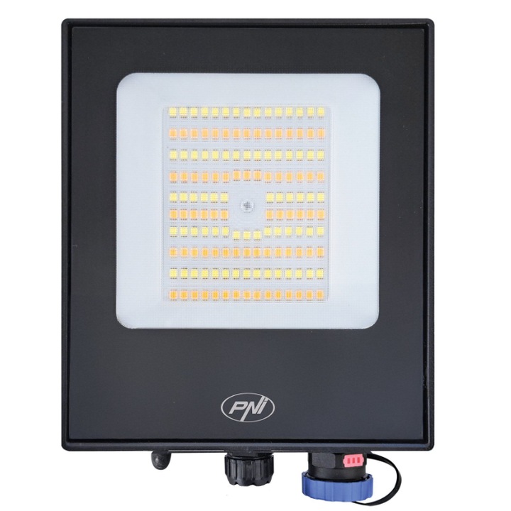 Reflector LED PNI GreenHouse WS550NP 50W alimentare 230V, temperatura de culoare reglabila (3000K, 4000K, 6500K), intensitate luminoasa reglabila