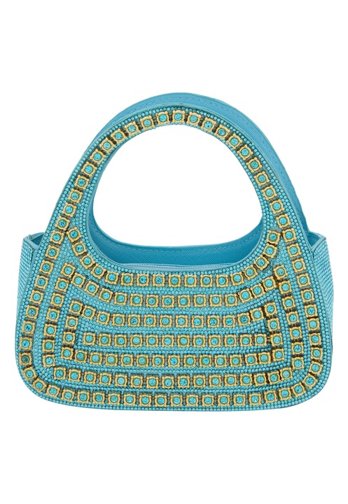 Geanta dama Joella, turcoaz, dimensiune unica, material 100% PU, design elegant.