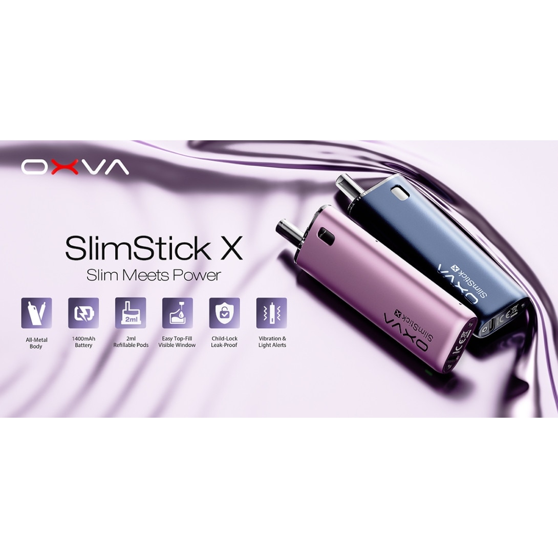 Slimstick Kit Tigara Electronica OXVA SlimStick X 1400mAh, 2ml - Gray - eMAG.ro