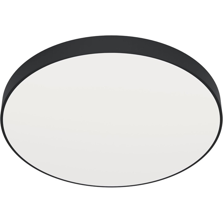 Lampa LED Plafon EGLO Zubieta-A, Neagra, 45cm, Telecomanda