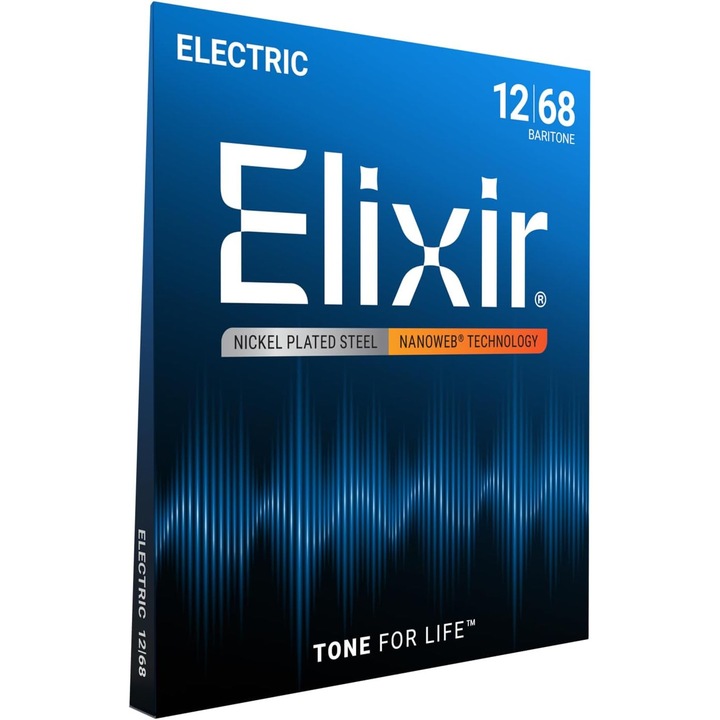 Corzi Chitara Electrica Elixir, 6-E, otel placat nichel, protectie Nanoweb, multicolor