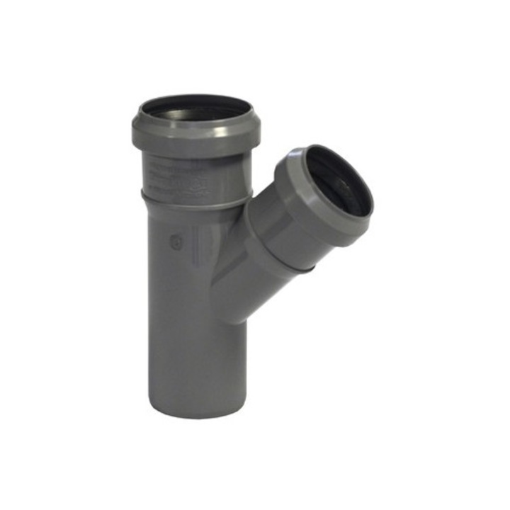 Ramificatie VALROM din polipropilena Ø 50/40 mm 45°