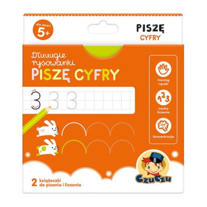 CzuCzu Set de carti educationale, 2 carti, 96cm, multicolor