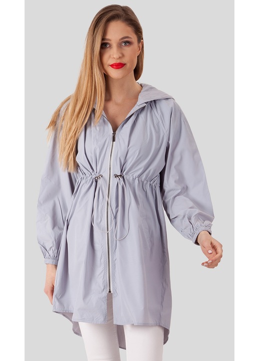 Geaca lunga dama Perso, usor, cu ajustare sub bust, poliester