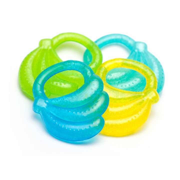 BabyOno géllel töltött rágóka, többszínű