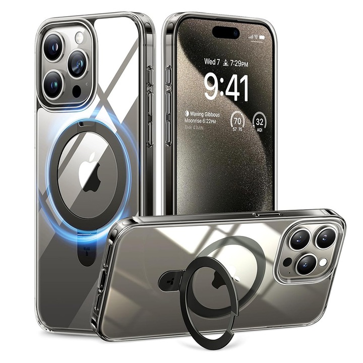 Калъф за iPhone 15 Pro Max, MagSafe, Torras, Прозрачен